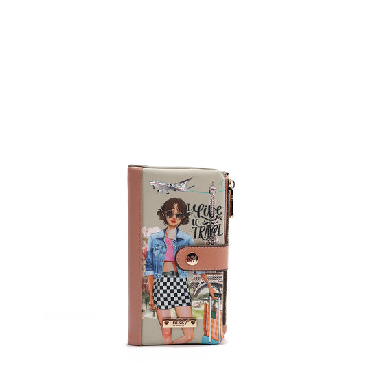 BILLETERA COMPACTA (I LIVE TO TRAVEL)-0