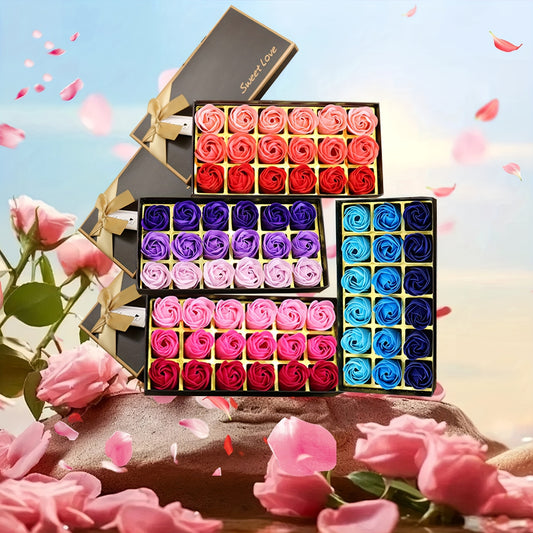 36pcs Luxury 2 Box Set Rose Soap Flower Gift Box